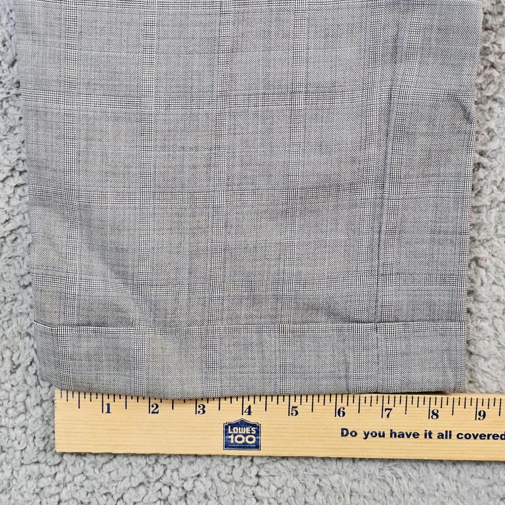 Jos. A. Bank Suit Mens 43R 40x29 Gray Plaid Wool Signature Gold 2 Piece